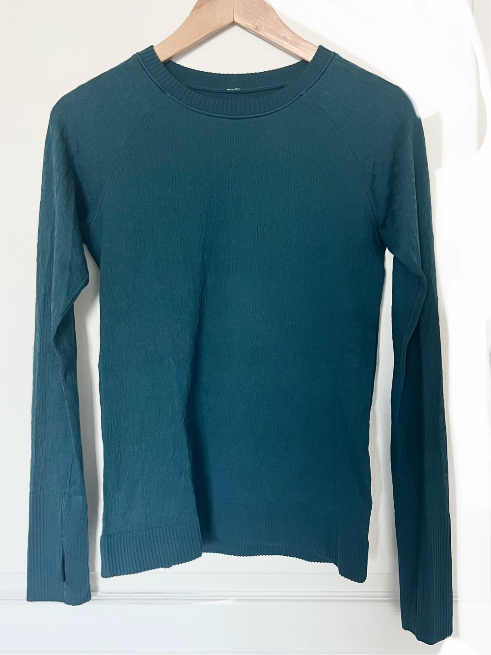 Lululemon Teal Blue Rest Less Pullover with Long Sleeves